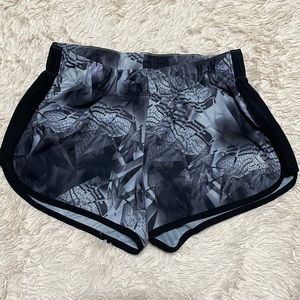 Black/gray adidas shorts